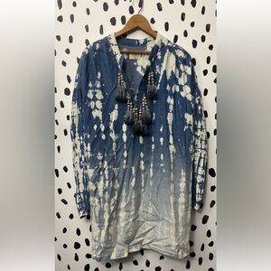 Anthropologie Tina Jo shirt dress with tassels